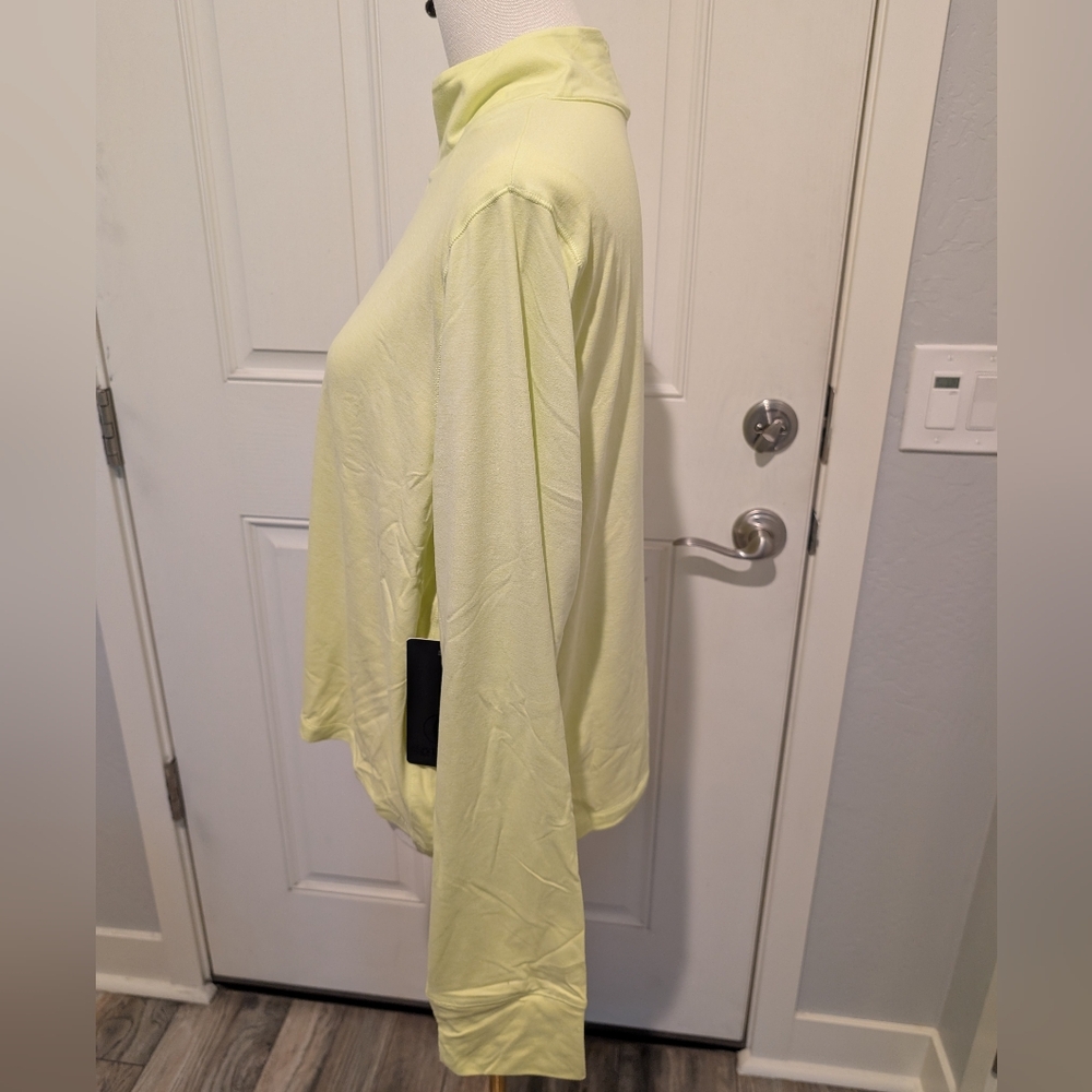 90 DEGREE By REFLEXQuarter Zip Cropped Pullover Light Green Plus Size XXL NWT - Picture 7 of 15